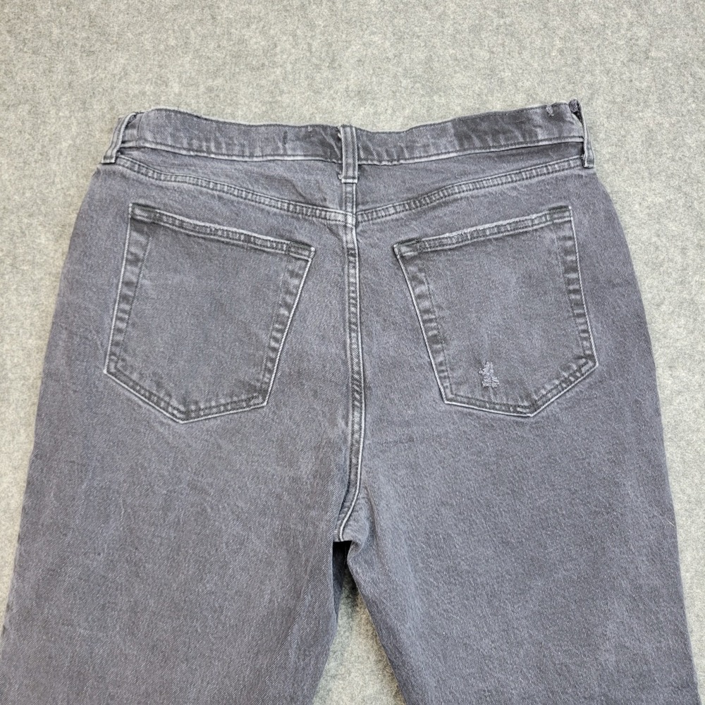 Abercrombie & Fitch Jeans Womens 33 Gray 90s Straight Ultra High Rise Y2K Boho - Picture 5 of 12
